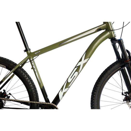 Bicicleta Aro 29 Ksx Sd7 Mtb Aluminio 12v Garfo com Trava K7 Freio a Disco Hidráulico Kit 1x12