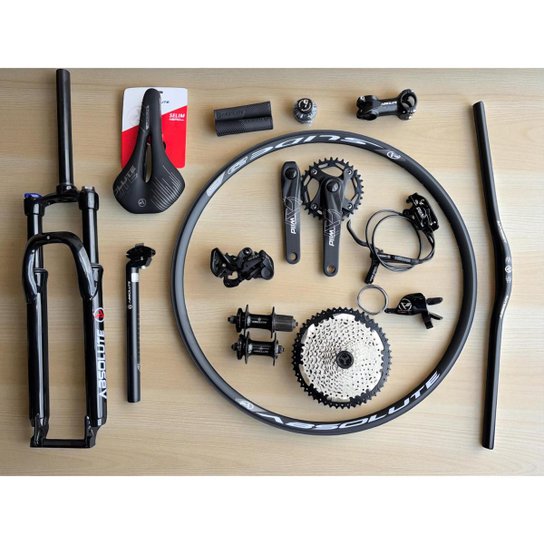 Bicicleta Aro 29 Nero 5 Peças Inteira Absolute 12v Garfo com Trava k7 11/52 Freio a Disco Hidráulico