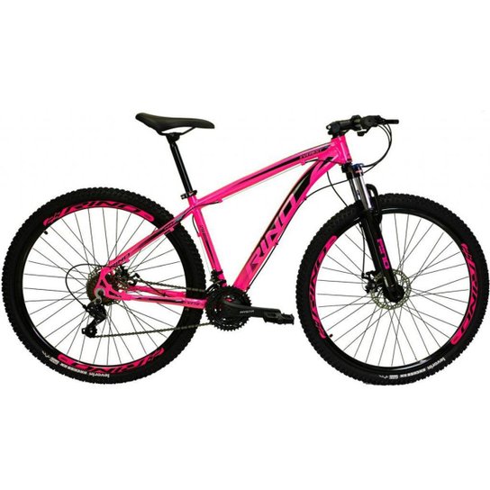 Bicicleta Aro 29 RINO EVEREST Freio a Disco - Cambios Shimano 24v com Trava