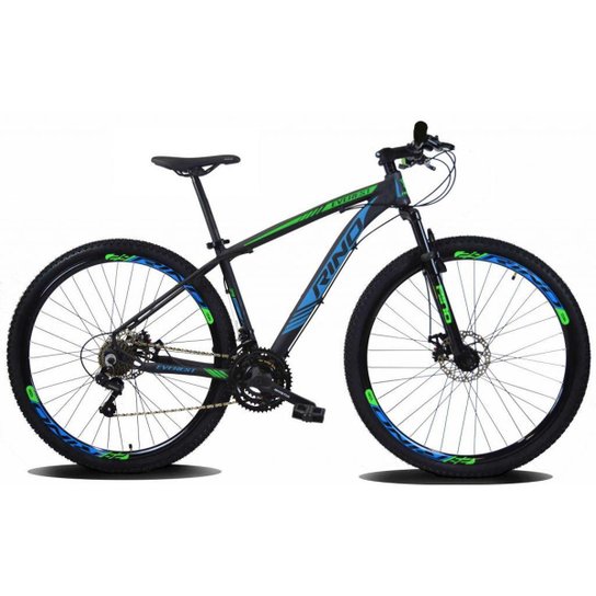 Bicicleta Aro 29 RINO EVEREST Freio a Disco - Cambios Shimano 24v com Trava