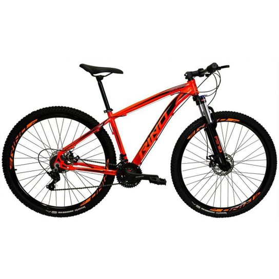 Bicicleta Aro 29 RINO EVEREST Freio a Disco - Cambios Shimano 24v com Trava