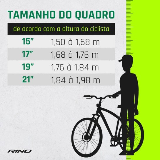 Bicicleta aro 29 RINO Everest Freio Hidráulico + Trava com Cambios Shimano 24v