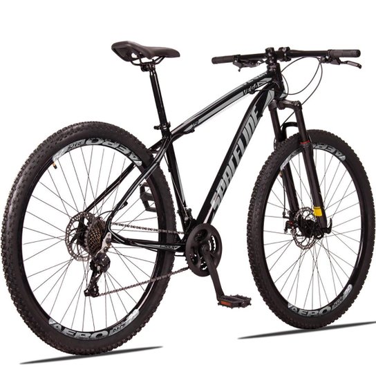 Bicicleta Aro 29 Spaceline Vega 24 Vel Câmbio Traseiro Shimano Freio a Disco Bike MTB Alumínio