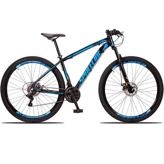 Bicicleta Aro 29 Spaceline Vega Alumínio 24v Freio a Disco Supensão MTB