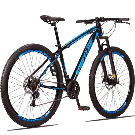 Bicicleta Aro 29 Spaceline Vega Alumínio 24v Freio a Disco Supensão MTB