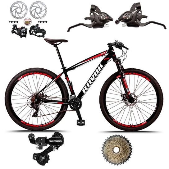 Bicicleta Bike 21 Velocidades Traseiro Shimano Freio a Disco