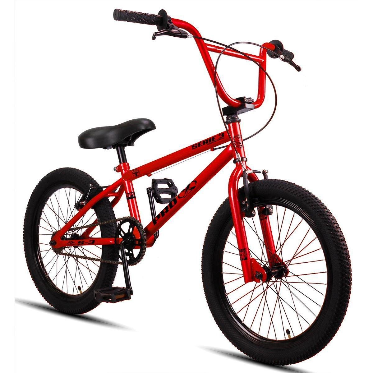 Bicicleta BMX Aro 20 Pro-x Série 3 Freio V-brake Infantil a partir