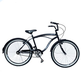 Bicicleta Caiçara Beach Aro 26 Masculina Rodas Aero Reforçado Rolamentos Original Lubrificada