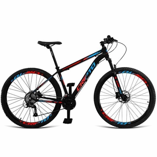 Bicicleta Cripto Bike Aro 29 Cripto 21 Marchas Freios Disco c/ Suspensão