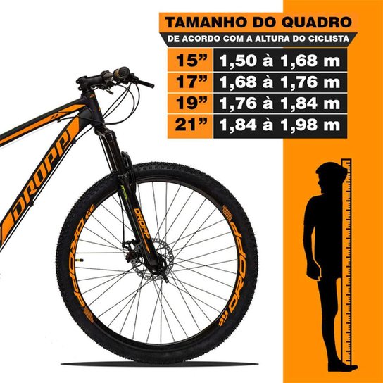 Bicicleta Dropp Z3 Aro 29 Câmbios Shimano 21 Marchas Freio a Disco Mecânico com Suspensão