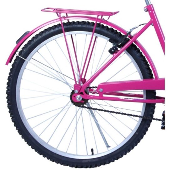 Bicicleta Feminina Aro 26 com cestinha Susi Pink