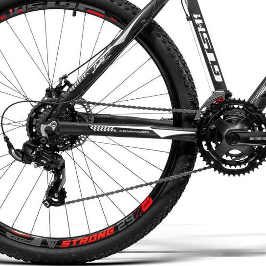 Bicicleta Gts aro 29 freio a disco Kit Shimano 21 marchas Catraca Mega Range e Amortecedor | GTSM1