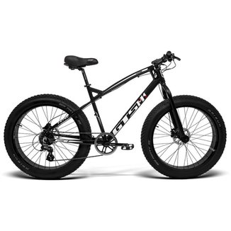 Bicicleta GTS Fat Bike Aro 26 com Freio a Disco Hidráulico Cambio Shimano Altus 1x8 Marchas suporta