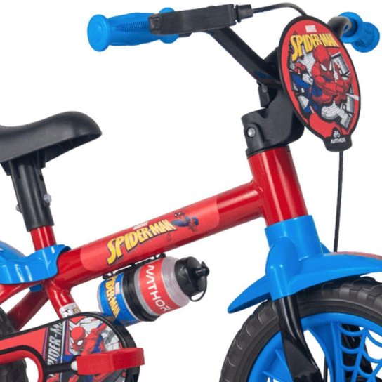 Bicicleta Infantil Aro 12 Nathor Rodinha Homem Aranha Masculina