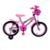 Bicicleta Infantil Aro 16 Feminina Com Rodinhas Cestinha Reforçada - Rosa