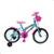 Bicicleta Infantil Aro 16 Feminina Com Rodinhas Cestinha Reforçada - Azul Piscina