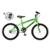 Bicicleta Infantil Aro 20 Passeio com Rodinhas Menino - Verde+Preto
