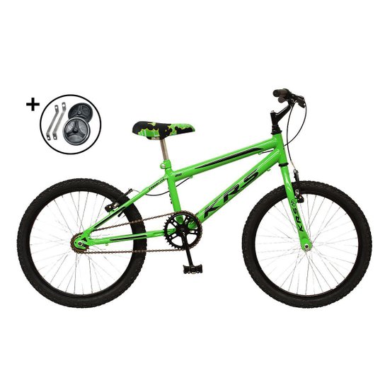 Bicicleta Infantil Aro 20 Passeio com Rodinhas Menino