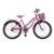 Bicicleta Infantil Aro 24 Menina Com Cestinha Freio V Brake Rodas Alumínio Aero - Rosa