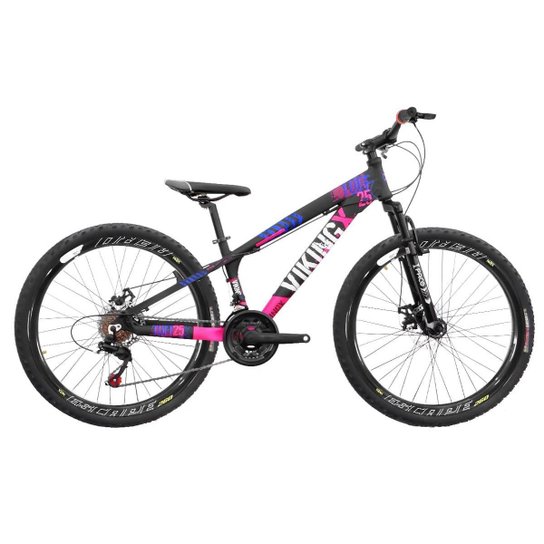 Bicicleta Infantil Aro 26 Viking Tuff 25 18 Marcha F. Disco