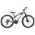 Bicicleta Infantil Aro 26 Viking Tuff 25 18 Marcha F. Disco - Roxo+Laranja