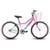 Bicicleta Infantil Feminina Aro 24 KOG Alumínio Com Cestinha - Branco+Rosa