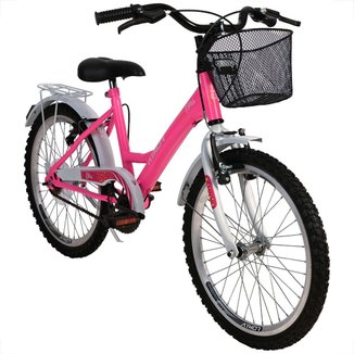 Bicicleta Infantil Feminina Athor Bliss Aro 20 Com Cestinha