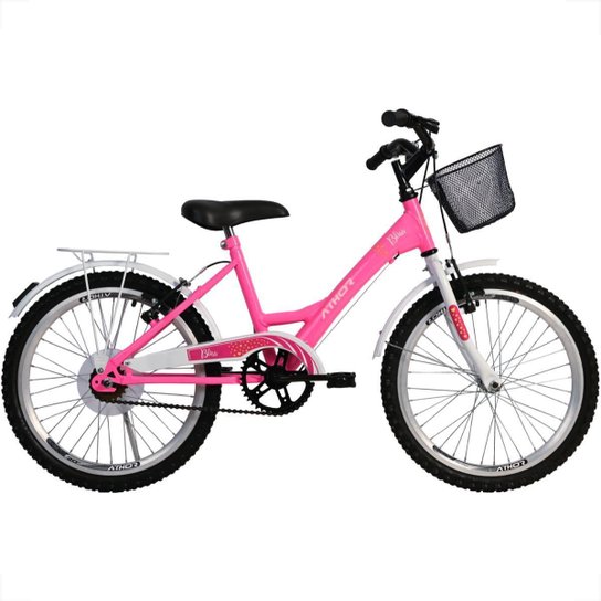 Bicicleta Infantil Feminina Athor Bliss Aro 20 Com Cestinha