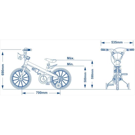 Bicicleta Infantil Masculina Tech Boys Aro 16 Nathor