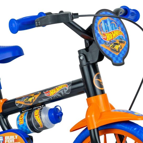 Bicicleta Infantil Menino Aro 12 Hot Wheels Matel