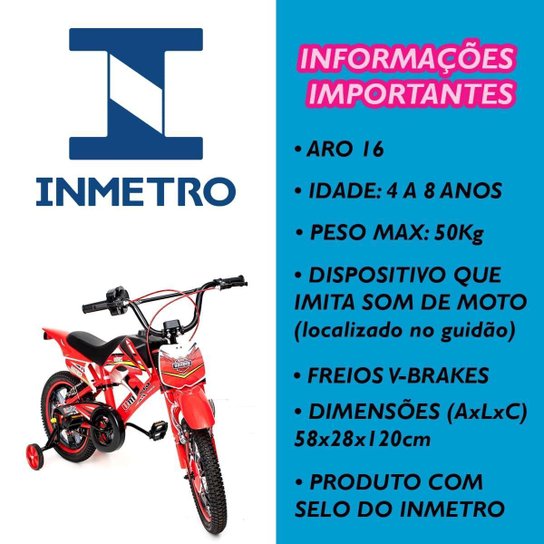Bicicleta Infantil Polimet Polikids Aro 16