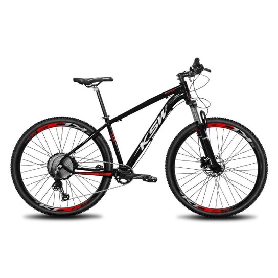 Bicicleta KSW Aro 29 1x12 Velocidades Shimano Deore Hidraulica Trava no Guidão