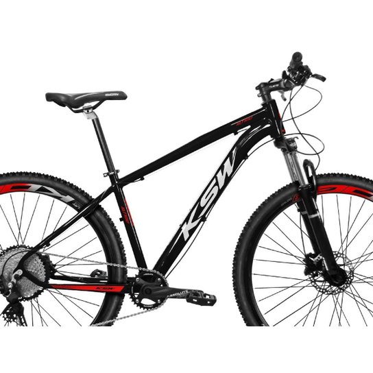 Bicicleta KSW Aro 29 1x12 Velocidades Shimano Deore Hidraulica Trava no Guidão