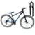Bicicleta Ksw Aro 29 21v Garfo Trava Ombro Pneus Faixa Amarelo - Preto+Azul