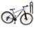 Bicicleta Ksw Aro 29 21v Garfo Trava Ombro Pneus Faixa Amarelo - Cinza+Preto
