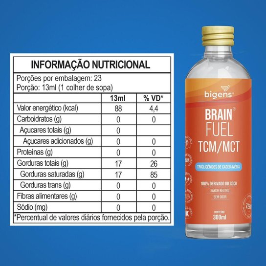 BIGENS BRAINFUEL TCM / MCT 300ML
