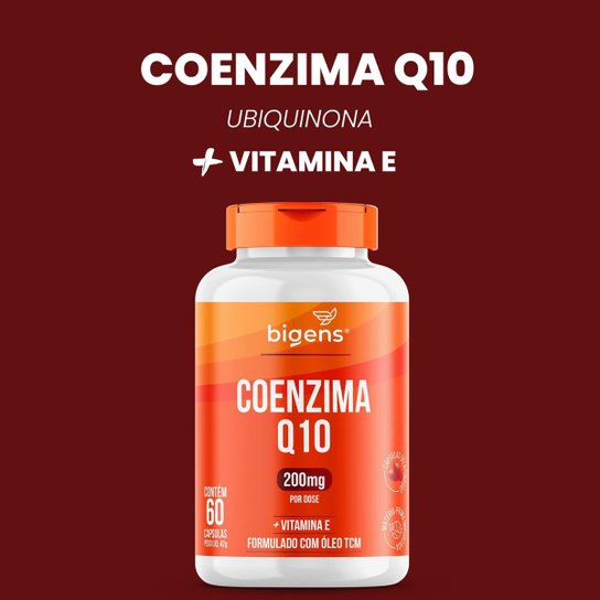 BIGENS COENZIMA Q10 200MG TCM + VITAMINA E 60 CAPS