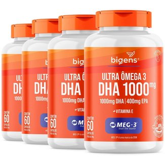 Bigens Kit 4X Ultra Omega 3 Dha 1000