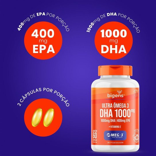 Bigens Kit 4X Ultra Omega 3 Dha 1000