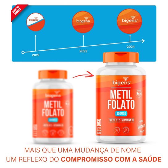 BIGENS METIL FOLATO METILFOLATO 400MCG 60 CAPS