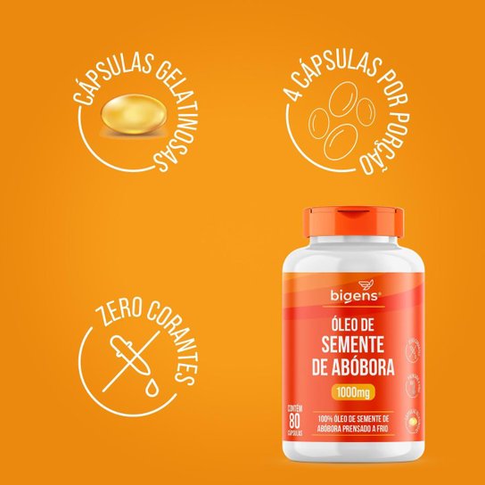 Bigens Óleo De Semente De Abóbora 80 Caps