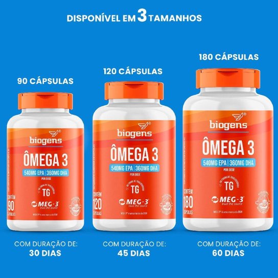 Bigens Ômega 3 Tg Meg 3 - 120 Caps