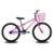 Bike Infantil Aro 24 KOG Feminina com Cestinha V-Brake - Violeta+Branco