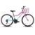 Bike Infantil Feminina Aro 24 KOG Alumínio 18V Cestinha - Branco+Azul