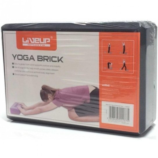 Bloco Liveup Em Eva Ls3233 Para Exercícios De Yoga