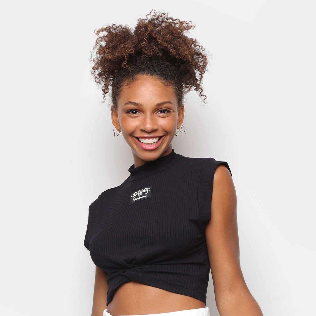 Blusa Colcci Cropped Canelada Torção Feminina Allianz Parque Shop