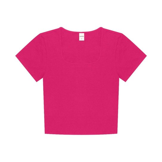 Blusa Cropped Feminina Rovitex Rosa