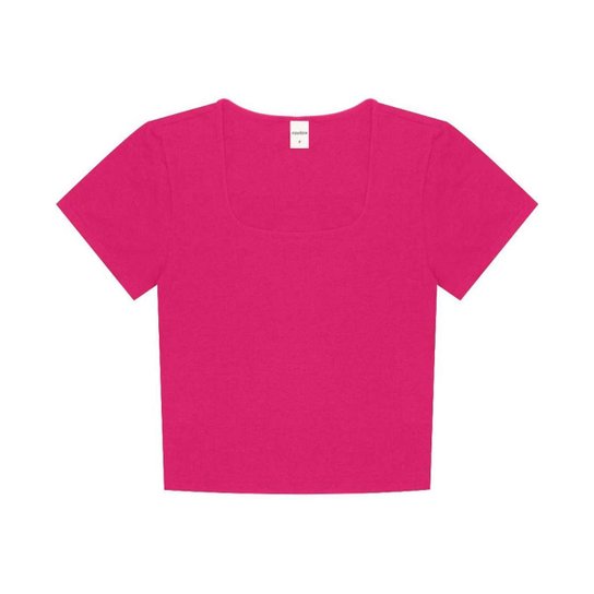 Blusa Cropped Feminina Rovitex Rosa