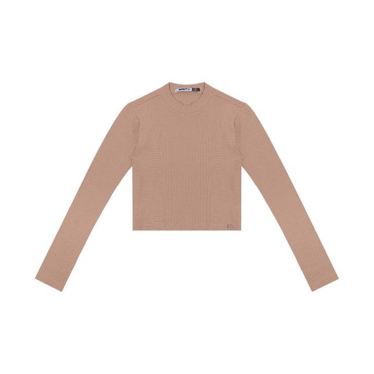 Blusa Cropped Juvenil Feminina Gola Alta Minty