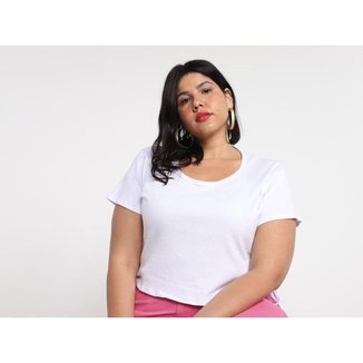 Blusa Cropped Vista   Canelada Amarração